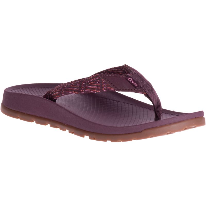 Chaco Lowdown Flip Flops Dame Rød | 35609-TMPD