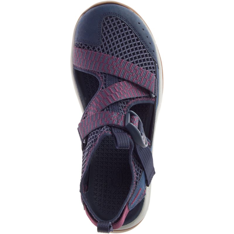 Chaco Odyssey Sandaler Dame Marineblå Rød | 52683-RGFQ