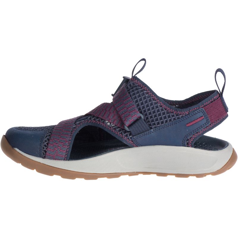 Chaco Odyssey Sandaler Dame Marineblå Rød | 52683-RGFQ