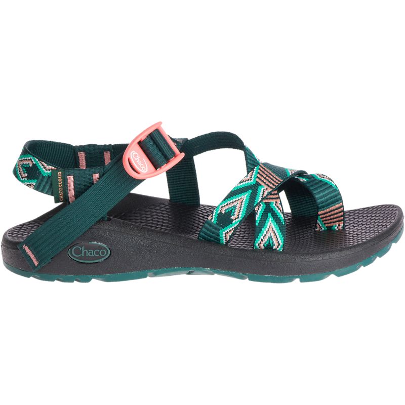 Chaco Z/Cloud 2 Sandaler Dame Dyp Grønn | 02861-QMYI